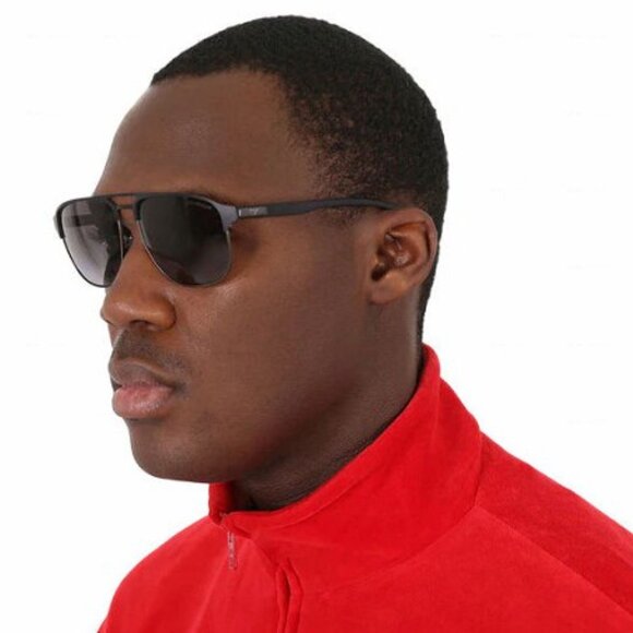 Emporio Armani EA2144 336673 Rectangle Sunglasses - Gunmetal/Burgundy - Picture 3 of 11